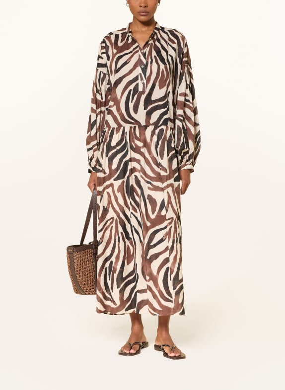 InWear Kleid ROSALIEIW CREME / BRAUN / SCHWARZ