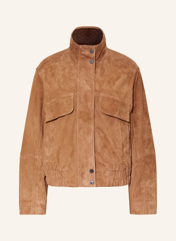 BOGNER Velourslederjacke ANOUK COGNAC