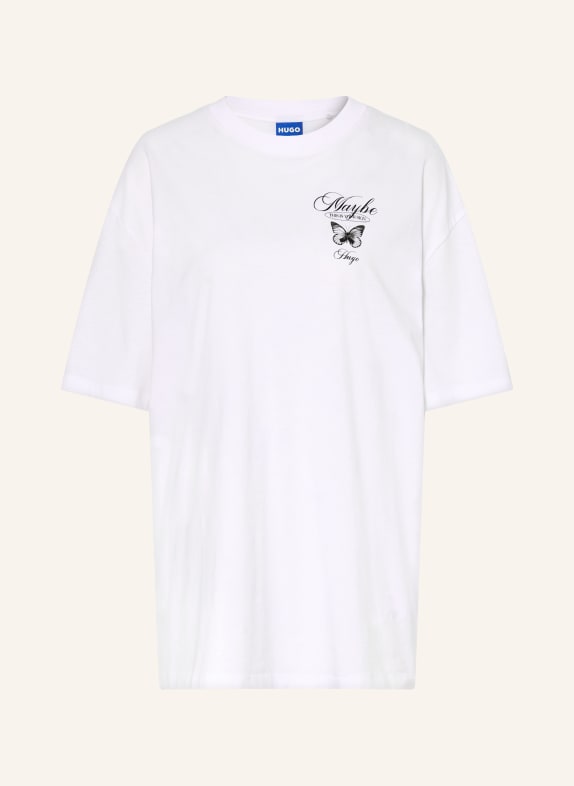 HUGO T-shirt oversize BLANC / OLIVE