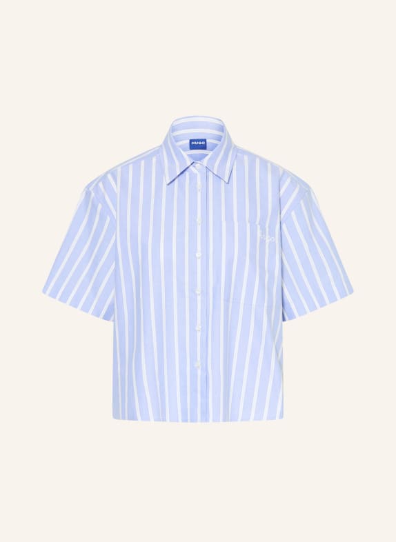 HUGO Chemisier EMMY BLEU CLAIR / BLANC