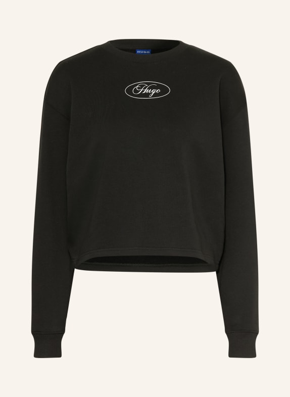 HUGO Sweatshirt DAMASWEE SCHWARZ / WEISS