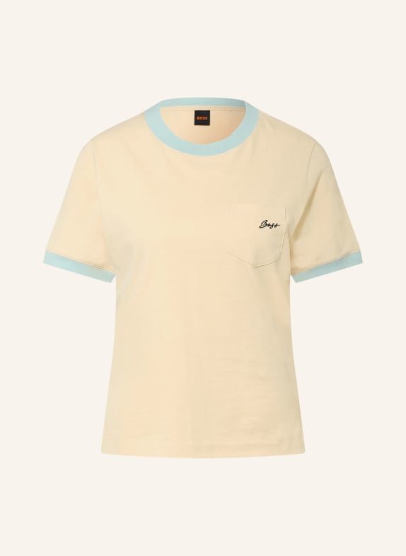 BOSS T-shirt EZOE LIGHT YELLOW
