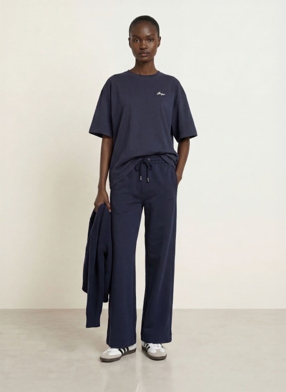 BOSS Oversized shirt EBOYS DONKERBLAUW