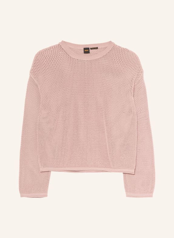 BOSS Sweter FARDE BLADORÓŻOWY