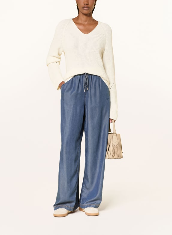 BOSS Marlenehose TANELLA in Jeansoptik BLAU