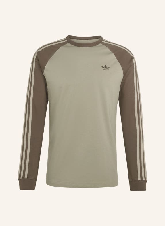 adidas Originals Longsleeve 3STREIFEN GRÜN / KHAKI