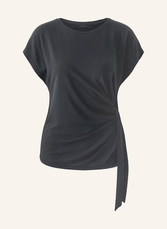 oui T-shirt DONKERBLAUW