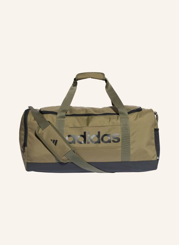 adidas Geantă de sport LINEAR DUFFLE M KAKI / NEGRU