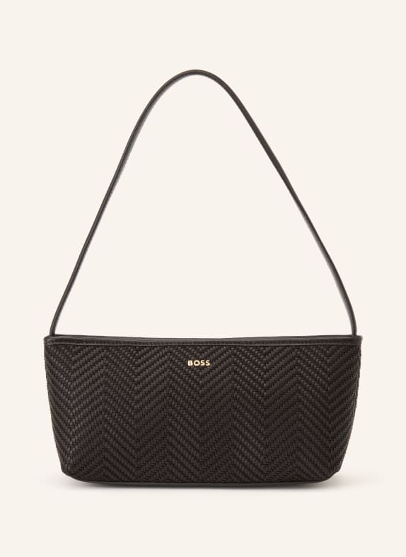 BOSS Schultertasche SANDY DUNKELBRAUN / GOLD