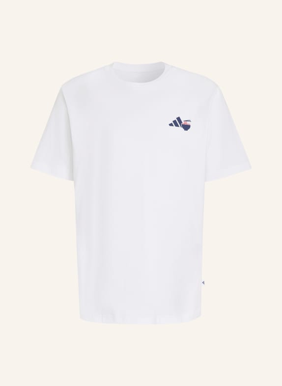 adidas RAMEN T-shirt WHITE / DARK RED / DARK BLUE