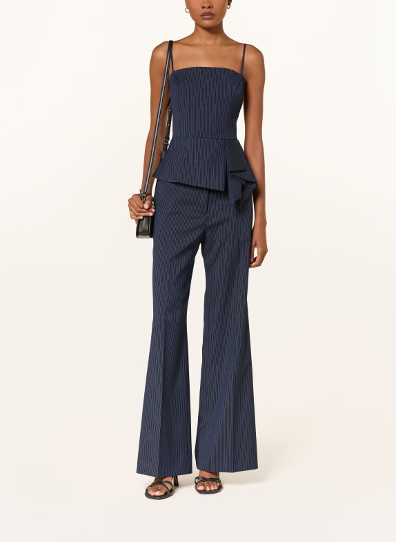 HUGO Top CALITA DONKERBLAUW / WIT