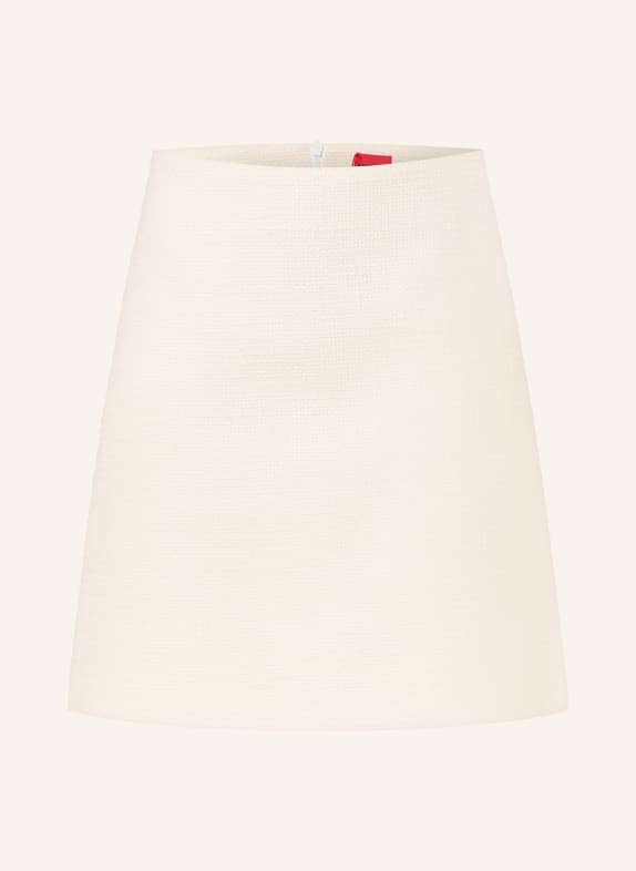 HUGO ROMESA Bouclé Skirt WHITE