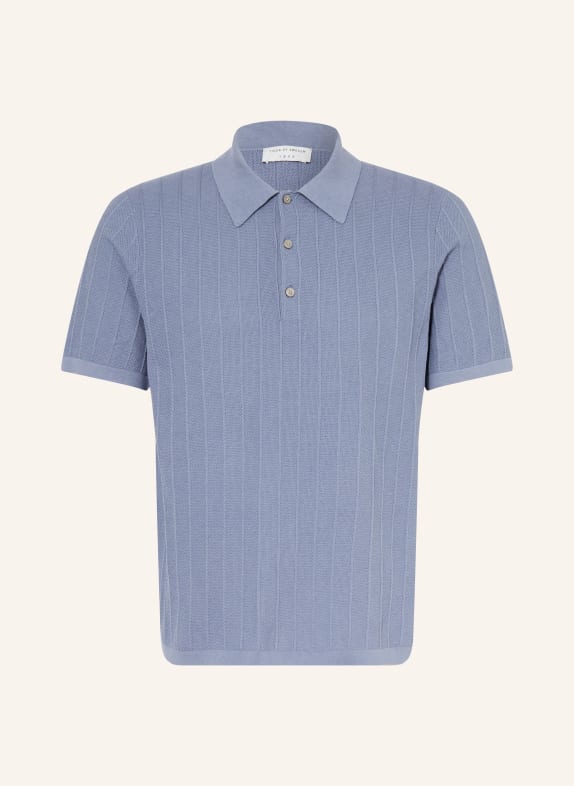 TIGER OF SWEDEN ERROS Knit Polo Shirt BLUE