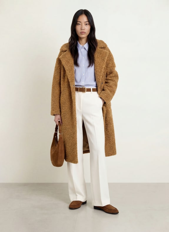 No.1 Como Teddymantel CORTONA COGNAC