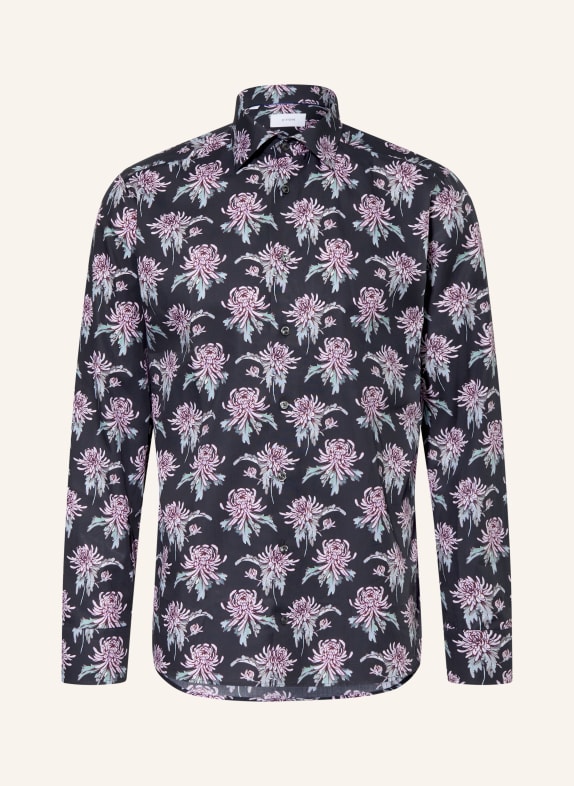 ETON Overhemd Slim Fit DONKERBLAUW / LICHTPAARS / LICHTGROEN