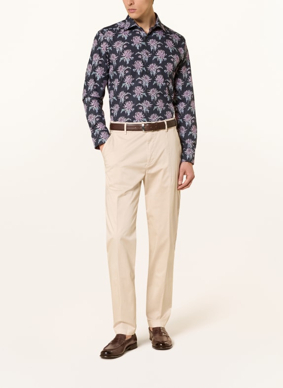 ETON Overhemd Slim Fit DONKERBLAUW / LICHTPAARS / LICHTGROEN