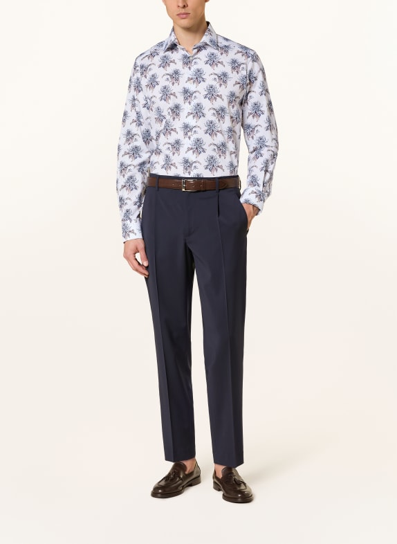 ETON Overhemd Contemporary Fit WIT / TAUPE / LICHTBLAUW