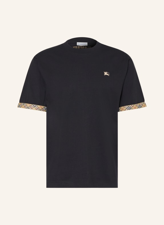 BURBERRY T-Shirt RYAN SCHWARZ / BEIGE / ROT