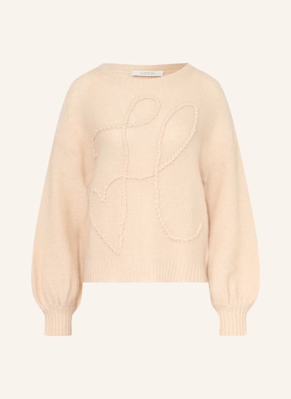 HERZENS Pullover mit Cashmere BEIGE