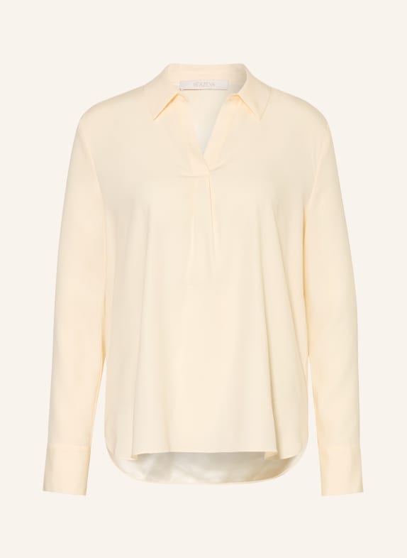 HERZENS Blouse-style shirt with silk ECRU