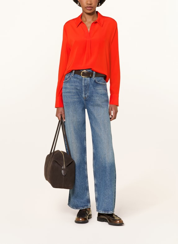 HERZENS Blouse met zijde ROOD