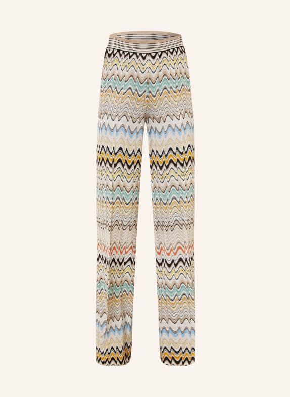MISSONI Strickhose BEIGE / GELB / TÜRKIS