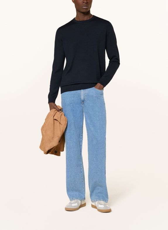 PAUL Pull en laine mérinos BLEU