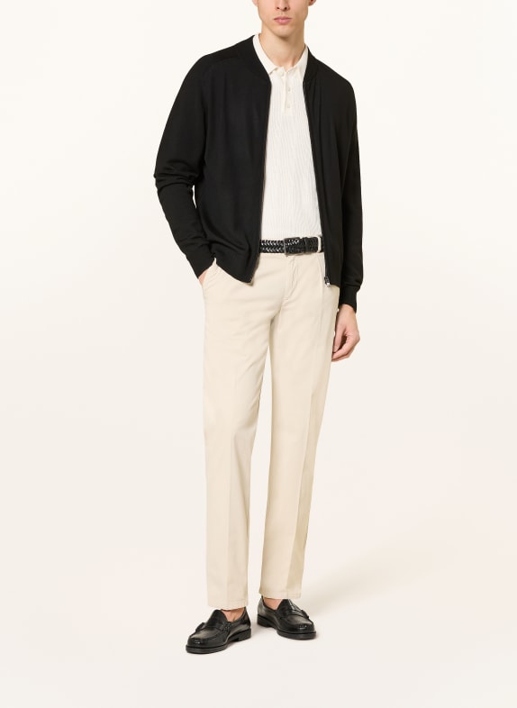 STROKESMAN'S Vest van merinowol ZWART
