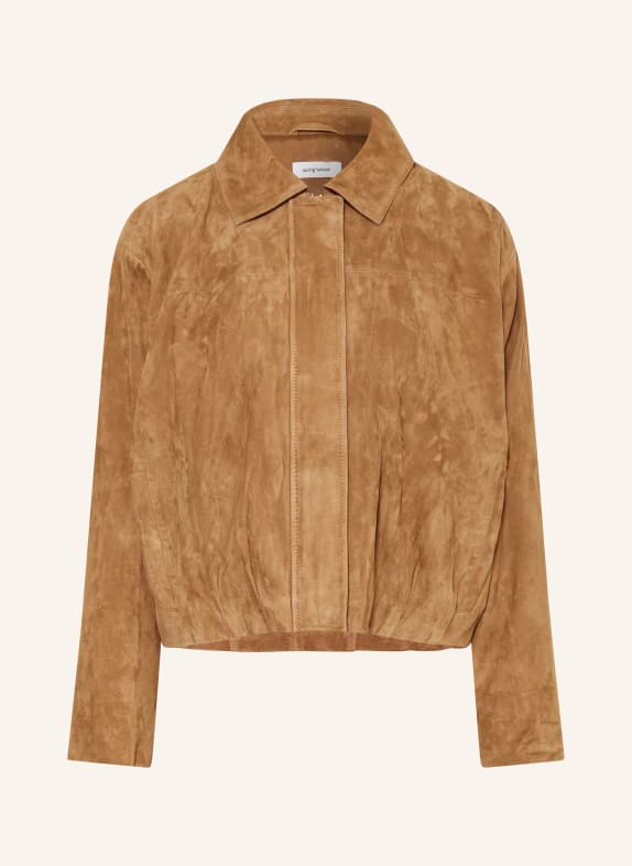 darling harbour Blouson en cuir WALNUT