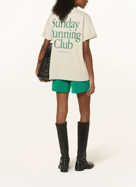 another COTTON LAB T-shirt LICHTGROEN / DONKERGROEN
