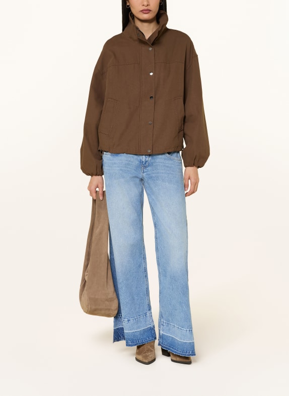 Herrlicher Wide Leg Jeans EDITH 995 sky worn