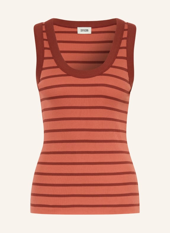 DRYKORN TAVIRA Top LIGHT ORANGE / BROWN
