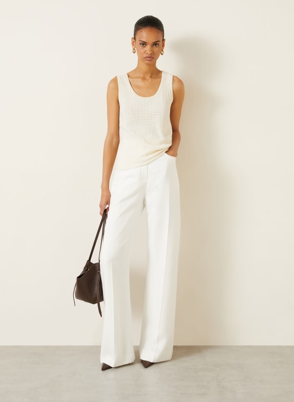 Proenza Schouler Gebreide top LENNOX WHITE LABEL LICHTBRUIN / BEIGE