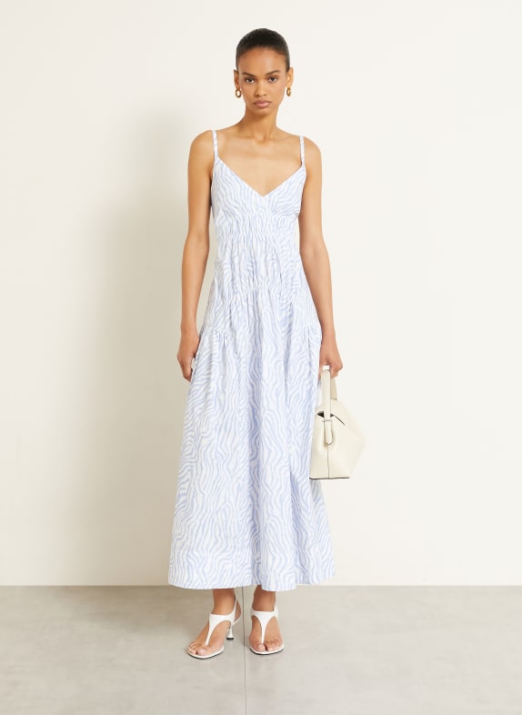 Proenza Schouler Kjole MICHELYN HVID / LYSEBLÅ