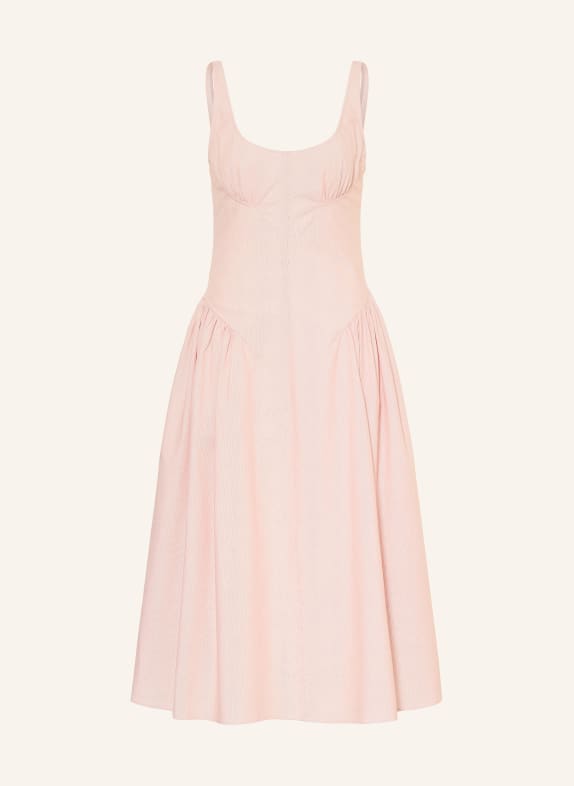 Proenza Schouler Robe SOLIRA WHITE LABEL ROUGE CLAIR / BLANC