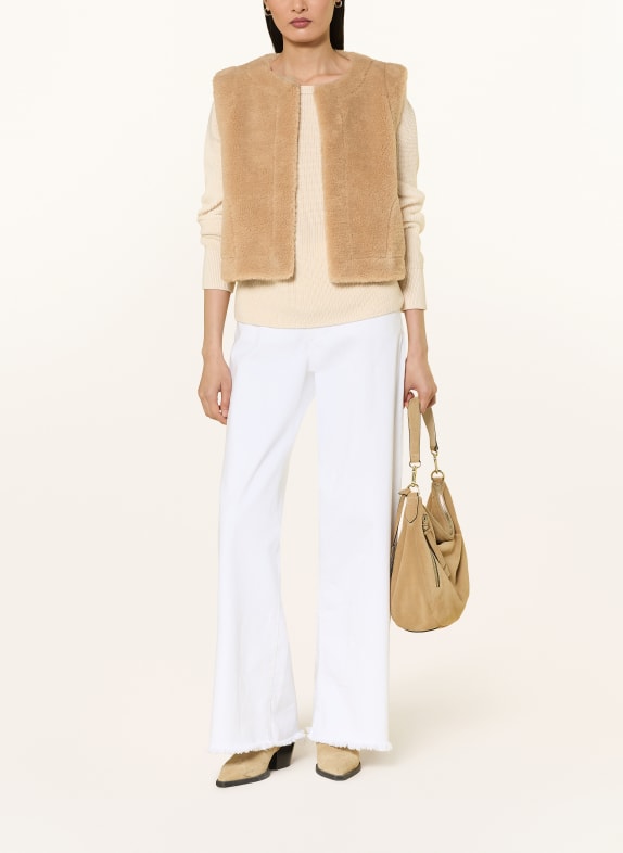 darling harbour Teddyfell-Weste zum Wenden BEIGE