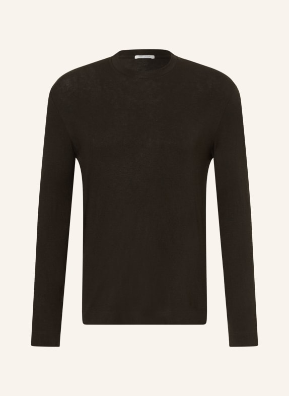 Stefan Brandt T-shirt à manches longues ELI MARRON FONCÉ