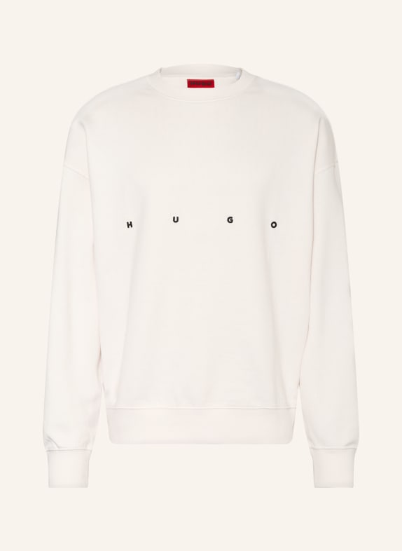 HUGO Sweatshirt VIT / SVART