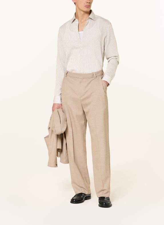 HUGO Koszula VALERIO Slim Fit KREMOWY / CZARNY