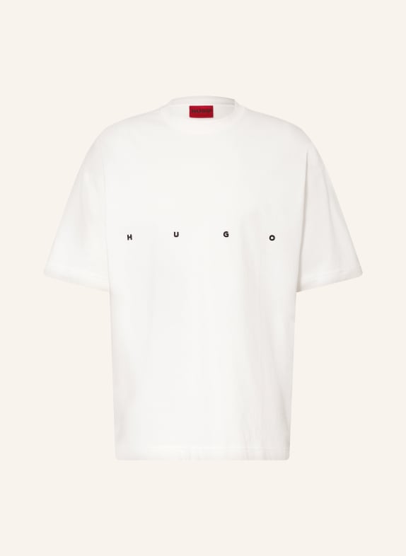 HUGO T-Shirt DARISO WEISS / SCHWARZ