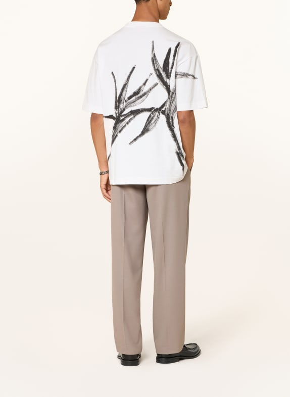 HUGO T-shirt DARISO WIT / ZWART