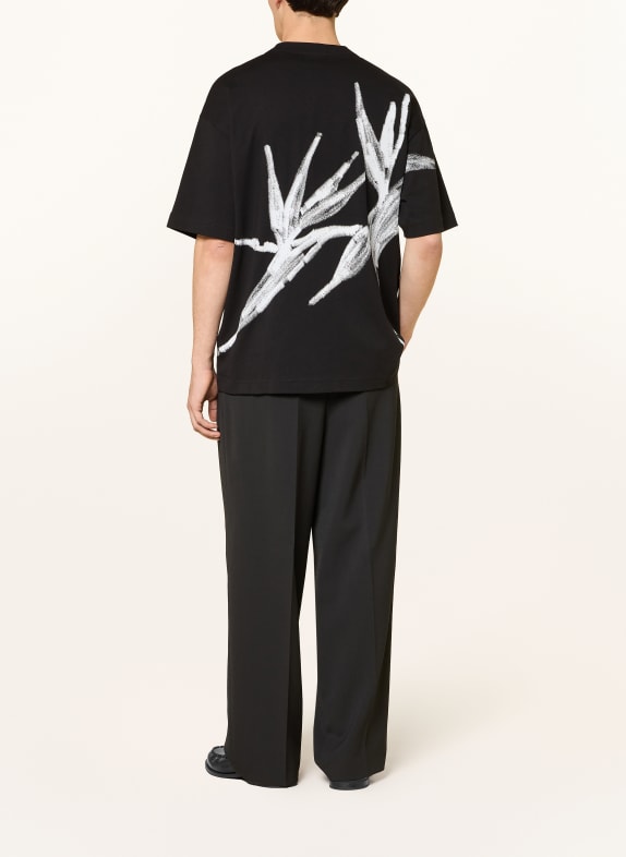 HUGO T-shirt DARISO ZWART / WIT