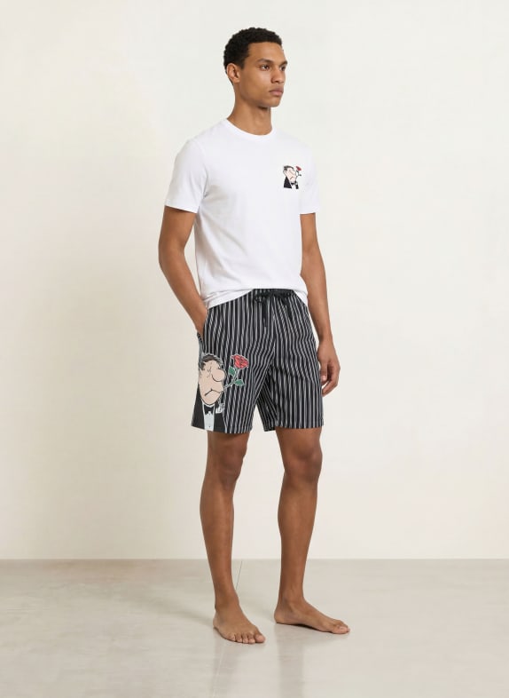 mey Sovshorts mey × LORIOT SVART / RÖD / VIT