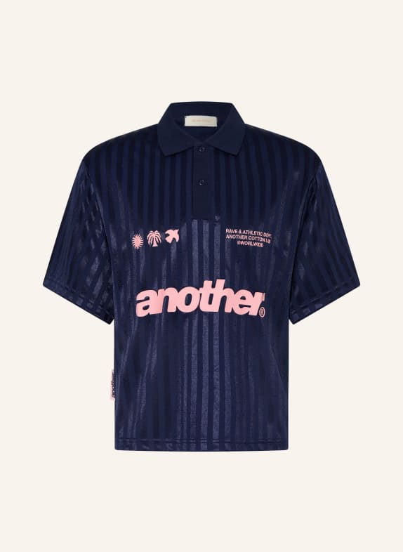 another COTTON LAB Polo en jersey BLEU FONCÉ / ROSE