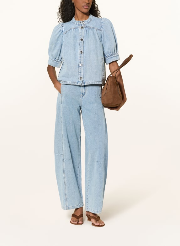 co'couture Jeansblouse ASJACC LICHTBLAUW