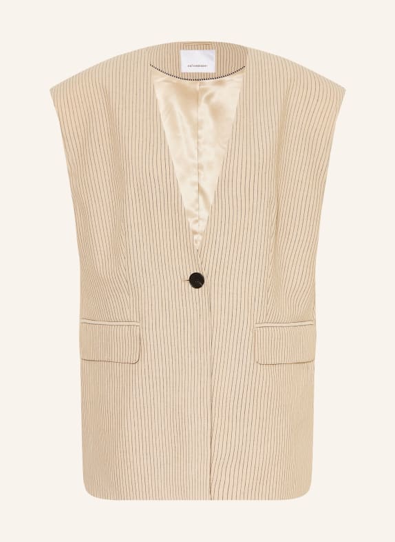 co'couture Vestă blazer oversized NADINECC BEJ