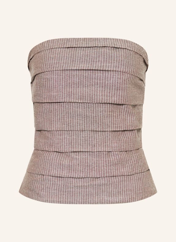 co'couture Haut à épaules dénudées JIHOCC MARRON / BEIGE