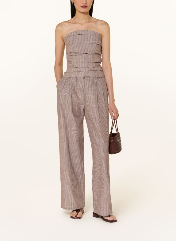 co'couture Off-shoulder top JIHOCC BRUIN / BEIGE