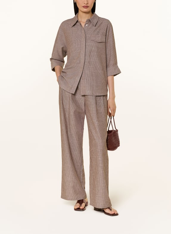 co'couture Overhemdblouse JIHOCC BRUIN / BEIGE