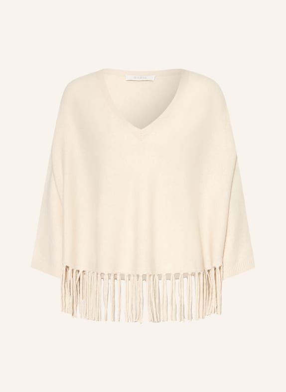 HERZENS Pullover mit Cashmere und 3/4-Arm ECRU